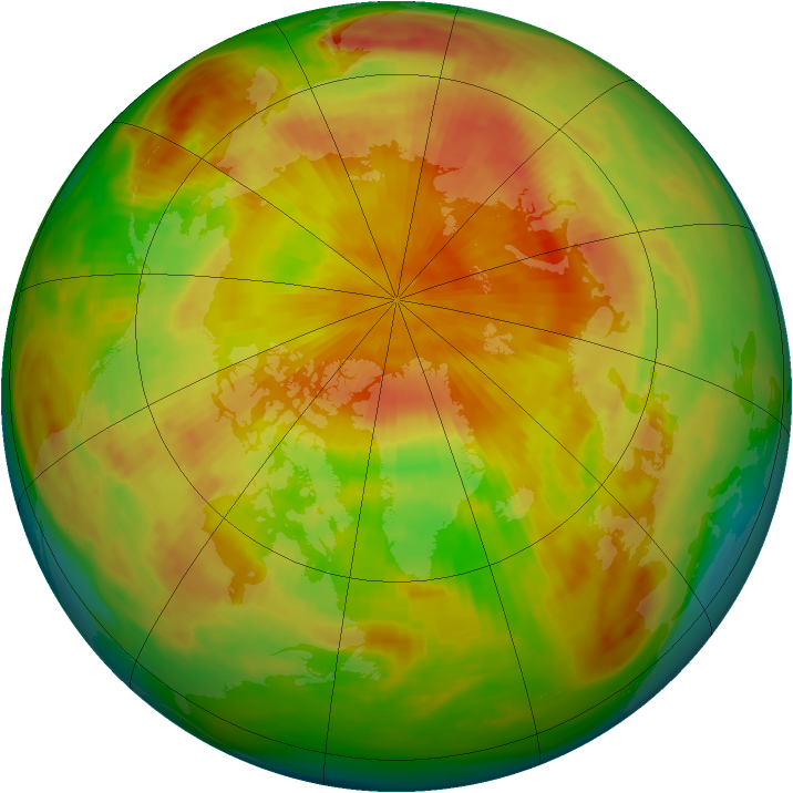 Arctic ozone map for 30 April 1983